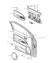 5LN121DVAC-BOLSTER FRONT DOOR