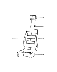 5SG97DX9AA-COVER FRONT SEAT CUSHION