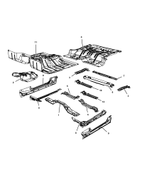 55361340AC-SILENCER FLOOR PAN FRONT TUNNEL