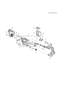 85127904-Kit, rear disc brake plate repair (incl. 11-13)