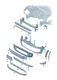 1S0807221DGRU-Plate, bumper Fit as required: (primed)