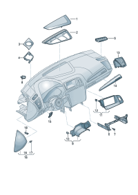 8R1857186S-Bezel assy-screen D-MJ 2015