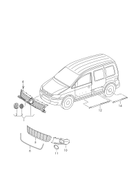 1T0853665P-Bumper cover: