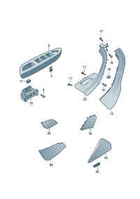 1Q1867371CH67-Handle glove upr piece