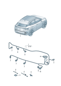 12D971104H-Harness, bumper