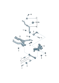 1KD511305E-Bar assy-stabilizer Contains: