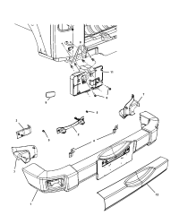 55077839AB-Plate, bracket licence
