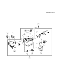 13543072-Switch assy-radio cont