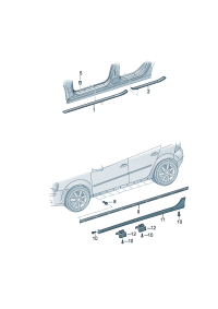 1K4853859B-Garnish assy-s/rail lwr