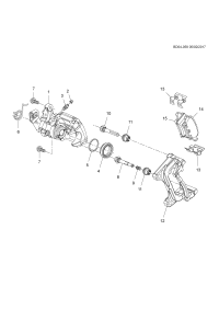 13590520-Housing (incl 2-6) (38mm piston-pre-filler)