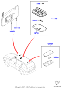 13783-Glass, do not repair separately (with circular map lamp)