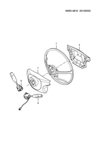 24514782-Switch assy-signal (no fog lamp switch) (1.2L standard type no fog lamp switch)