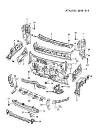 23557273-Tray assy-battery (DCT/CVT)