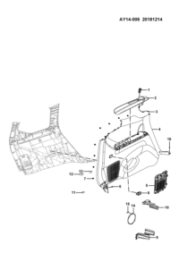 23613416-Garnish, qtr l (black), DCT CVT