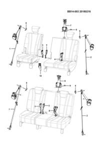 23917748-S/belt assy-2nd (zhejiang songyuan) (XJXP is automatic)