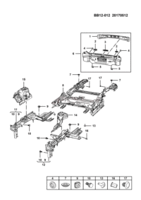 23581702P-Welt, front rail, rh
