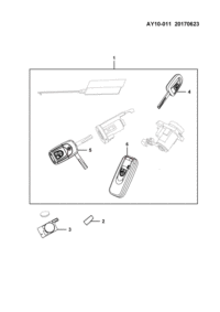 23523606-Cylinder & key set-all lock