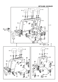 23533944-Seat assy-qtr rr