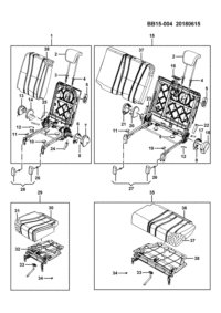 23571853-Headrest assy., no.2