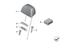 52107406062-Headrest standard leather