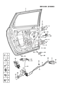 23558771P-Welding assy-rr dr lh