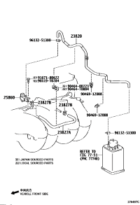 2382075130-HOSE ASSY, FUEL VAPOR FEED