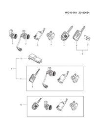 24547900-Cylinder assy-ignition lock