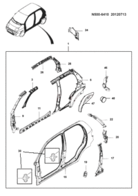 23868384P-Panel, quarter outer