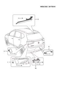 23973410-TAILLIGHT ASSY., L
