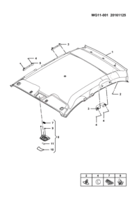 24552989-Clip, headlining mounting