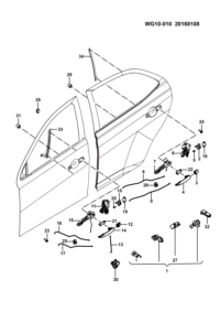 23939771-Lock assy., r. fr. cont 23555185)