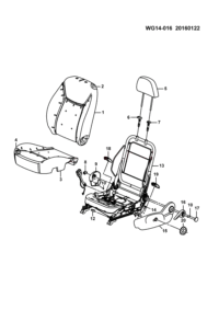 23872081-Hand wheel assy-fr seat