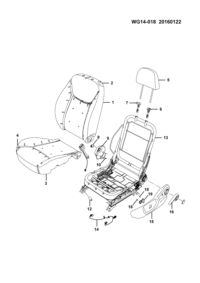 23857374-Frame comp., l. seat