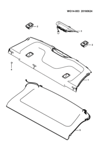 23869969-Trim assy-rr window