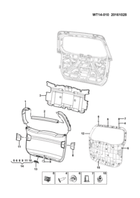 23877616-Garnish, tailgate side sash, lh