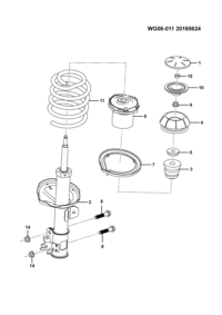24537752-Cover, rr. shock absorber