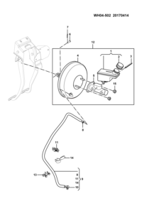 23877381-HOSE ASSY-BRAKE BOOSTER VACUUM