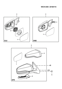 24544721-Lens assy-o/s rr view