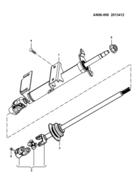 23913648-Shaft assy, steering propeller