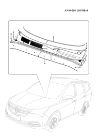 23954328-Trim body assy-upr