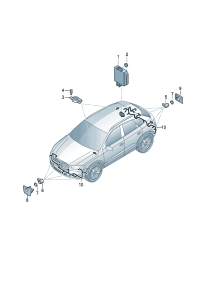 8X0919475L-Control unit, Parking assist system  D  -28.05.2012