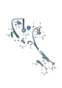 8X0857739B-S/belt lock assy
