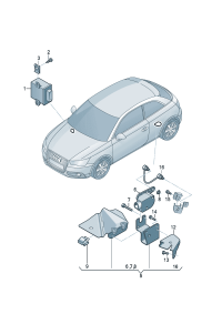 8X0907357-Control unit, for headlamp illumination Adjuster assy-distance  D  -22.08.2011