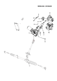 23956437-EPS steering column assy