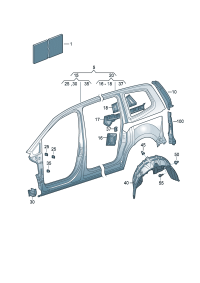 7N0809844A-Trim, quarter panel