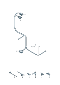 1EB971111D-Harness, for electronic control Booster-power steering