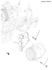 24105295-Bracket, a/c compressor