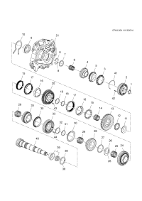24106048-Synchronizer, 1st & 2nd gear (incl 43) (* package 1)