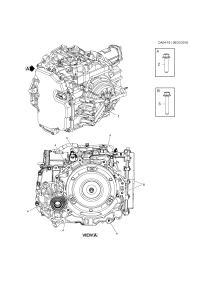 24114150-Automatic transmission ((3.17 gear ratio) 3rd generation front drive SPHE visor) (remanufacturing-no
