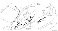 241271HM0A-Wiring harness-rear door, lh